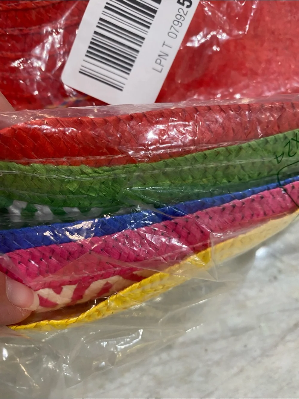 BRAND NEW IN BAG lot of 5 Festive Sombrero Hats